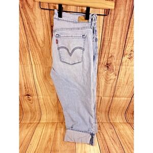 Levi's 515 Womens Capri Jeans Blue Light Wash Size‎ 6 Stretch 29W x 19L
